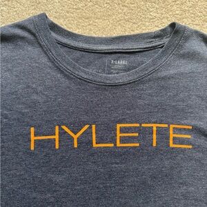 Hylete Gray T-Shirt with Orange Logo